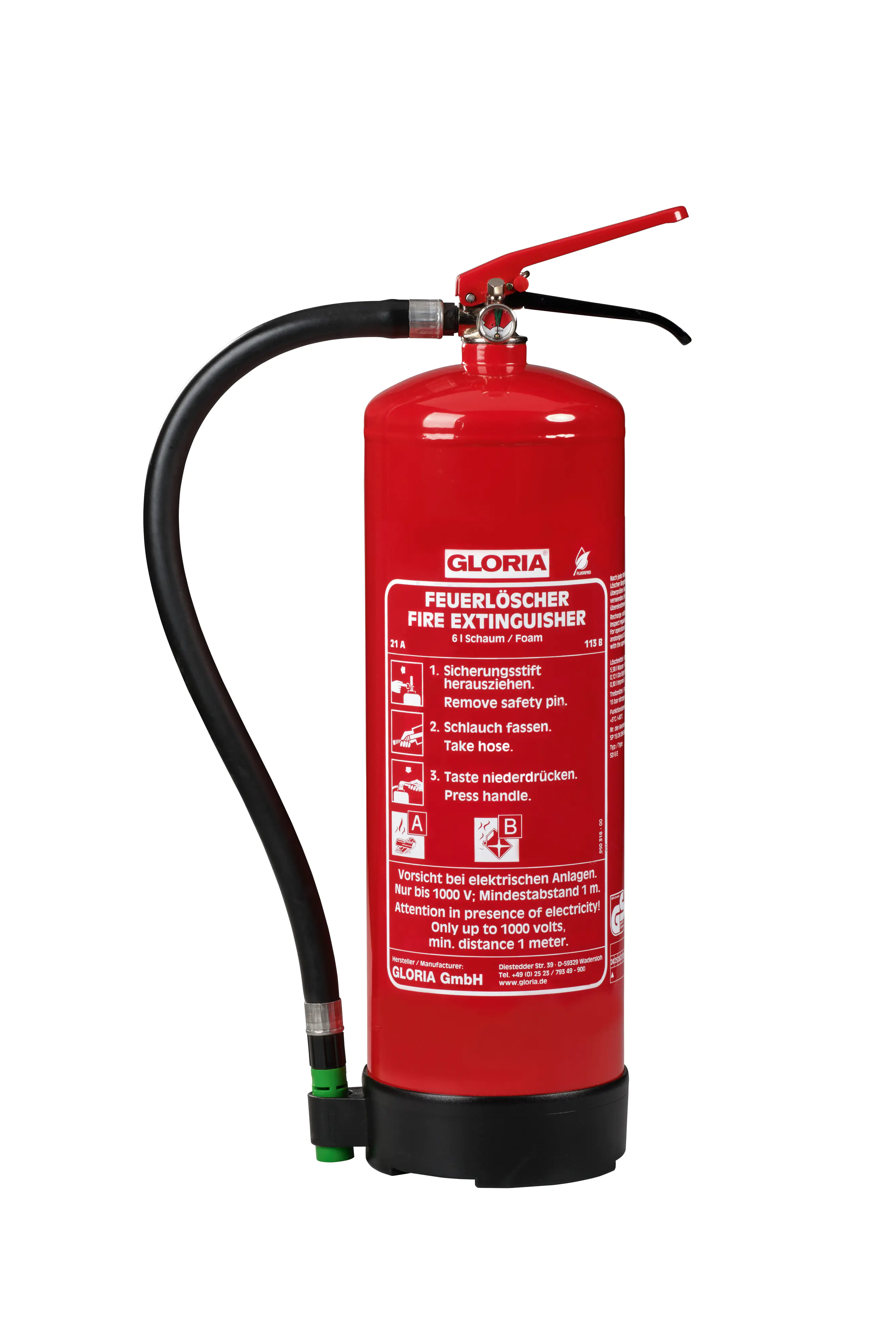 Protex Schaum-Feuerlöscher SD6-E 6 Liter Protex Schaum-Feuerlöscher SD6-E 6 Liter