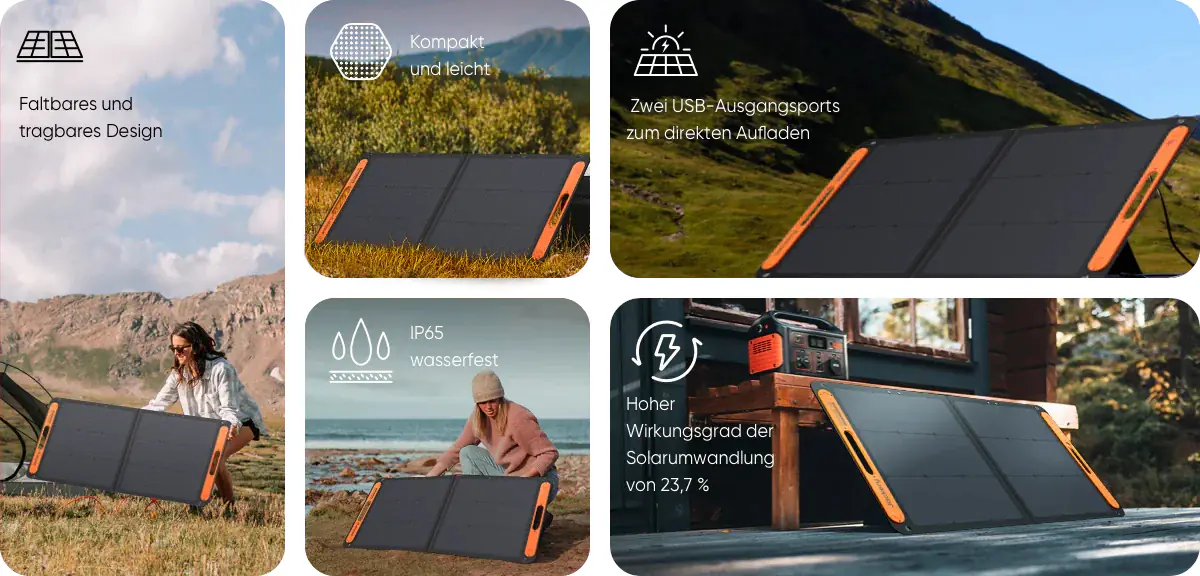 Jackery mobiles Solarpanel 100 Watt