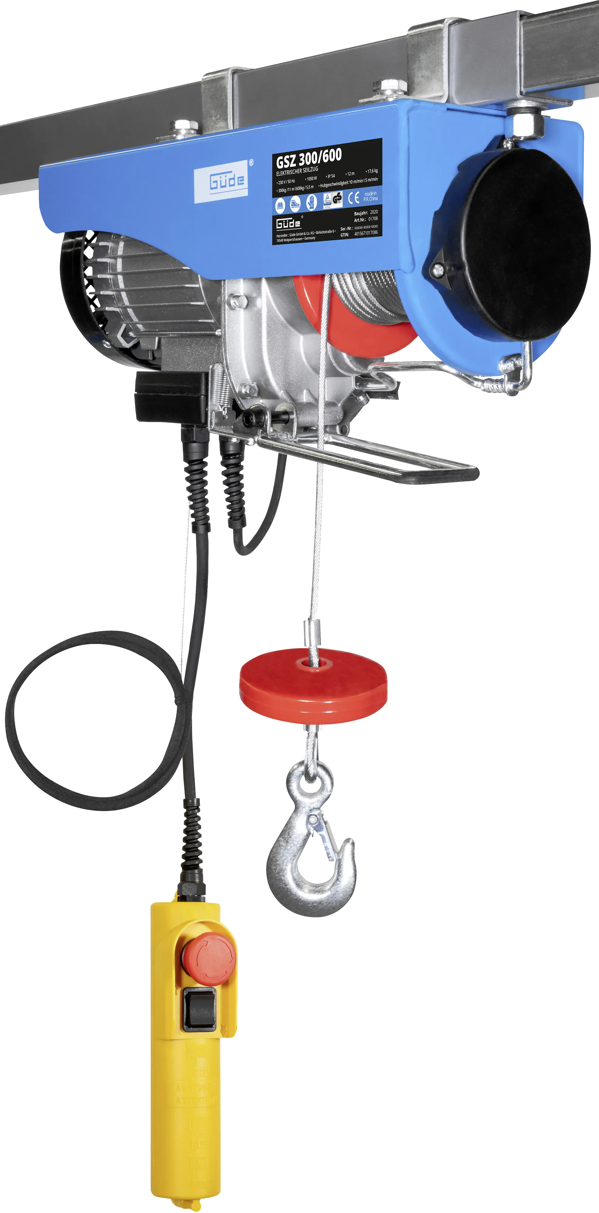 Güde elektrischer Seilzug GSZ 300/600 Seilzüge Güde elektrischer Seilzug GSZ 300/600 Seilzüge