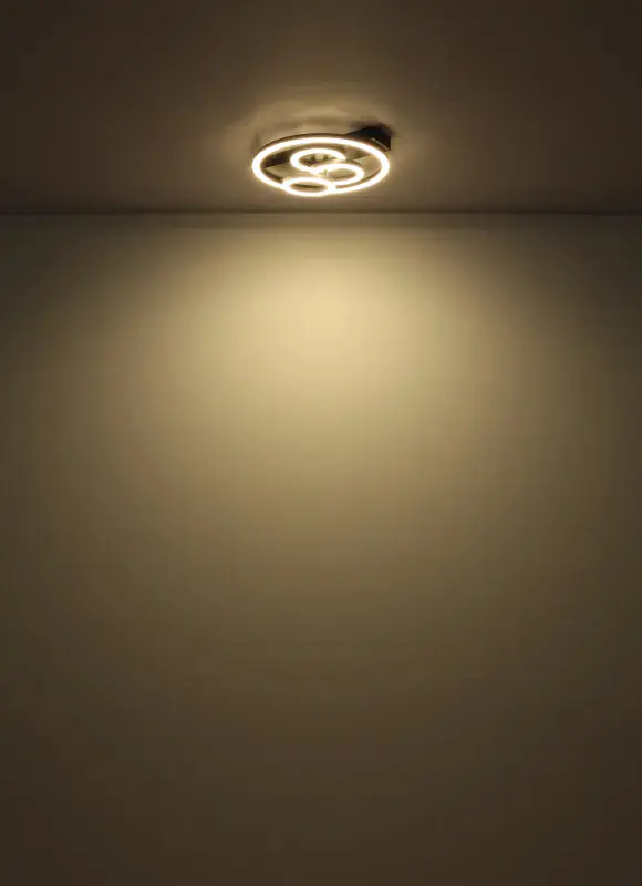 Globo Deckenleuchte Darryl 35 x 33 cm L x B schwarz CCT