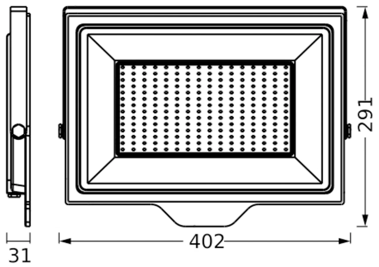 Ledvance LED Außenstrahler Floodlight Essential schwarz 200 W Ledvance LED Außenstrahler Floodlight Essential schwarz 200 W