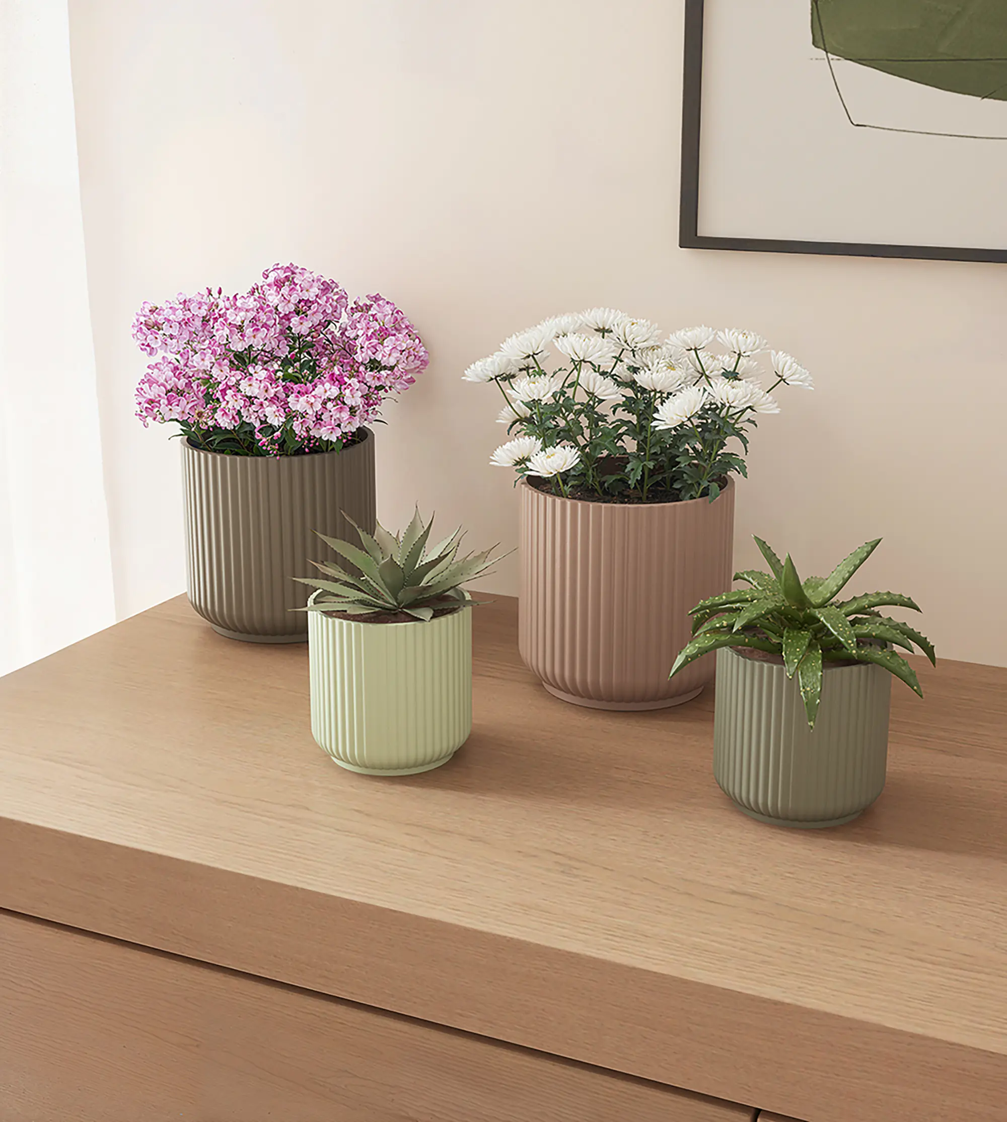 Artevasi Übertopf Luna Keramik anthrazit matt Ø 14 x 13 cm 