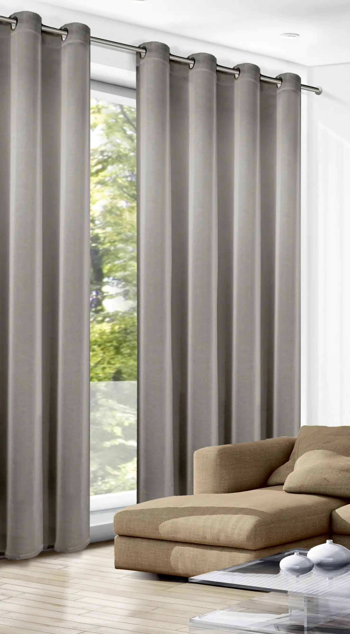 Neusser Collection Ösenschal Tim anthrazit, 140 x 240 cm