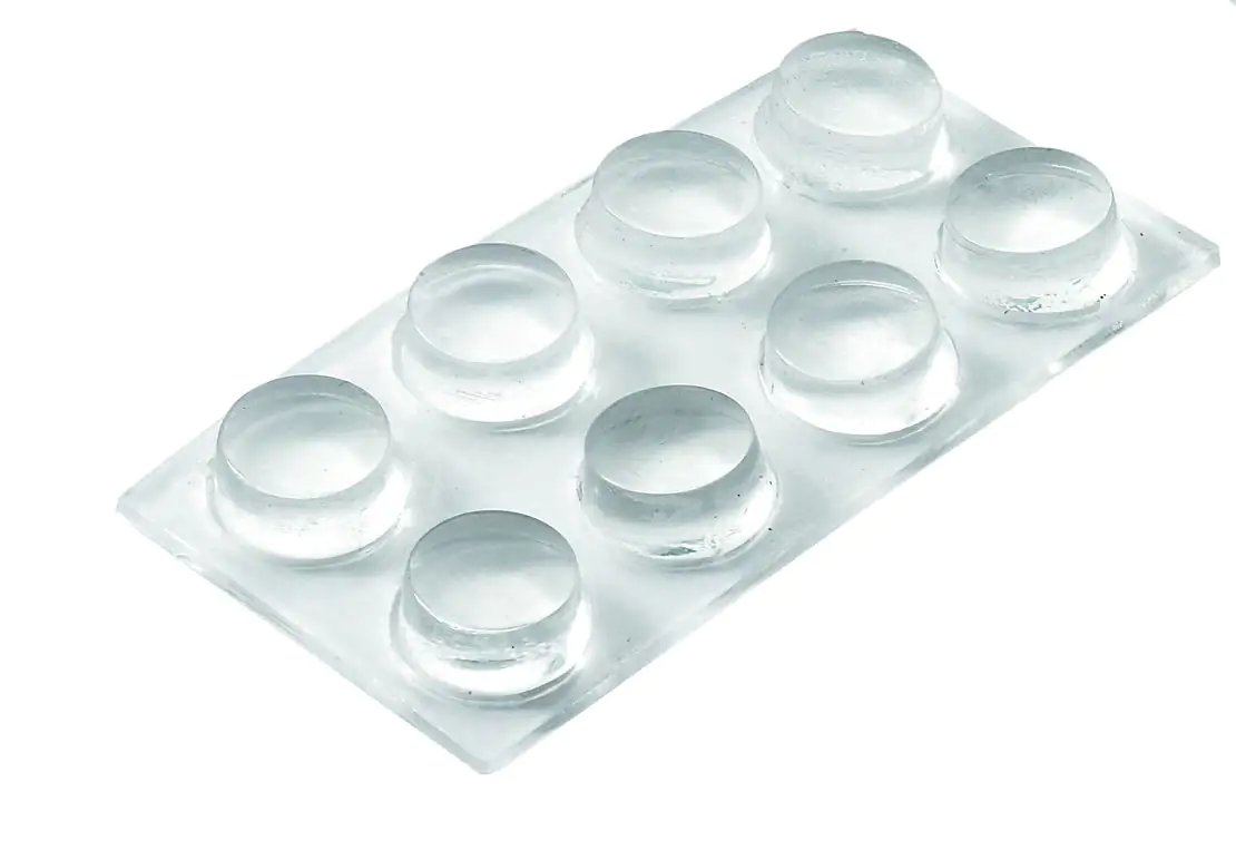 Hettich Anschlagpuffer 5,0 x 11,0 mm Kunststoff transparent - 6 Stück