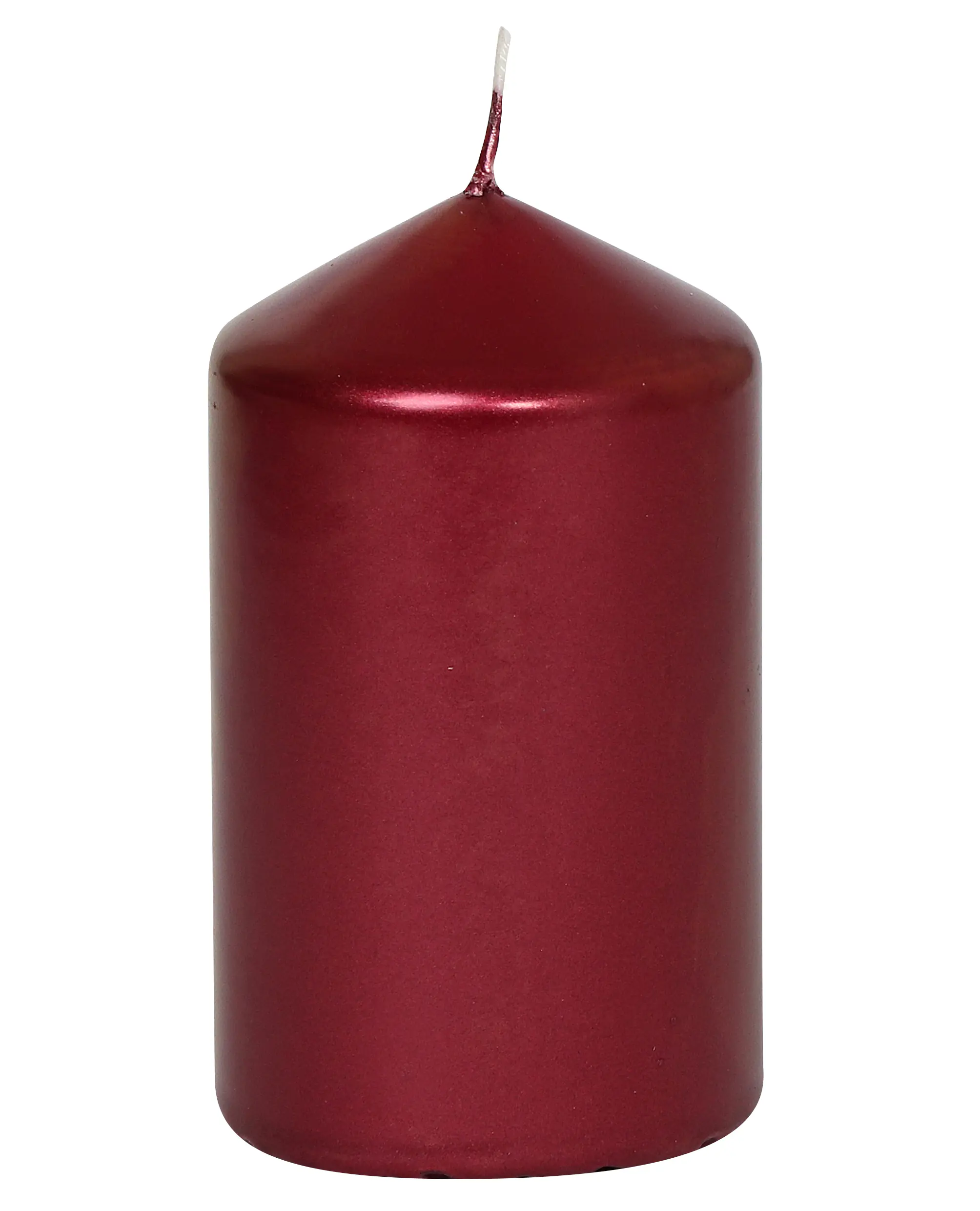 Steinhart Stumpenkerze Edelglanz Ø 5,7 x 10 cm altrot