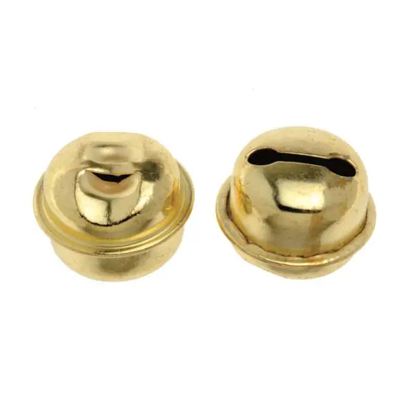 Glorex Rollenglöckchen12 mm goldfarben, 10 Stück