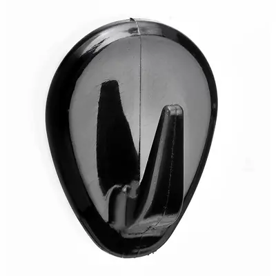 Hettich Garderobenhaken Kunststoff 38 x 29 mm selbstklebend schwarz - 2 Stück