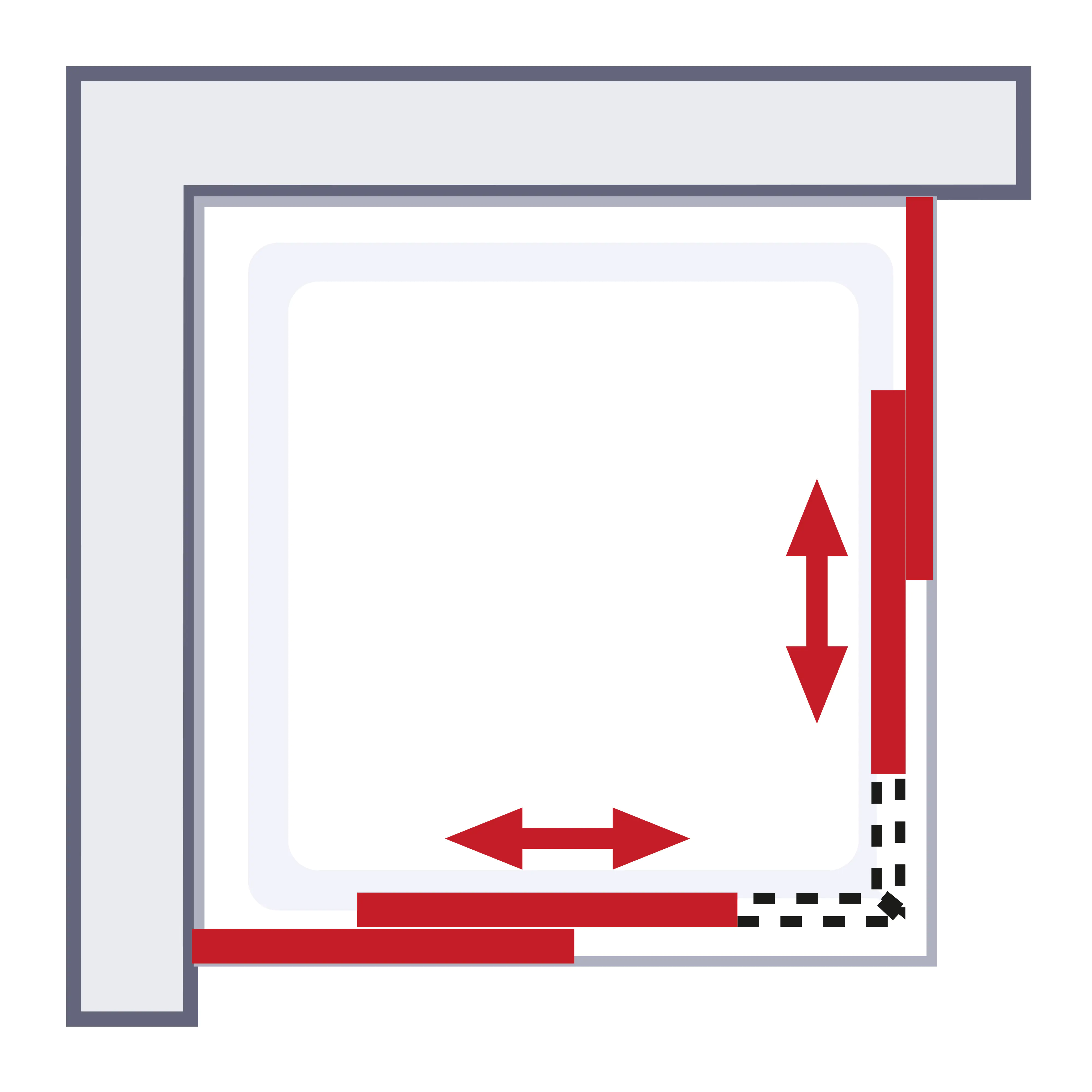 Schulte Eckeinsteig 4-tlg. 90 x 192 cm Alexa Style 2.0
