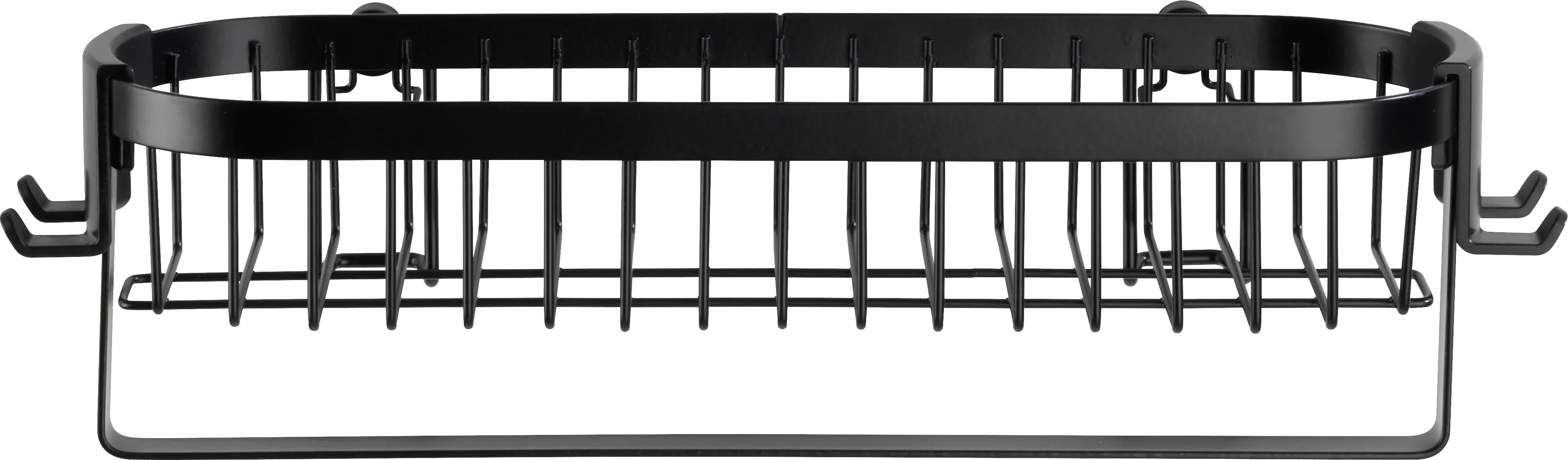 Wenko Wandablage Classic Plus Black mit Haken