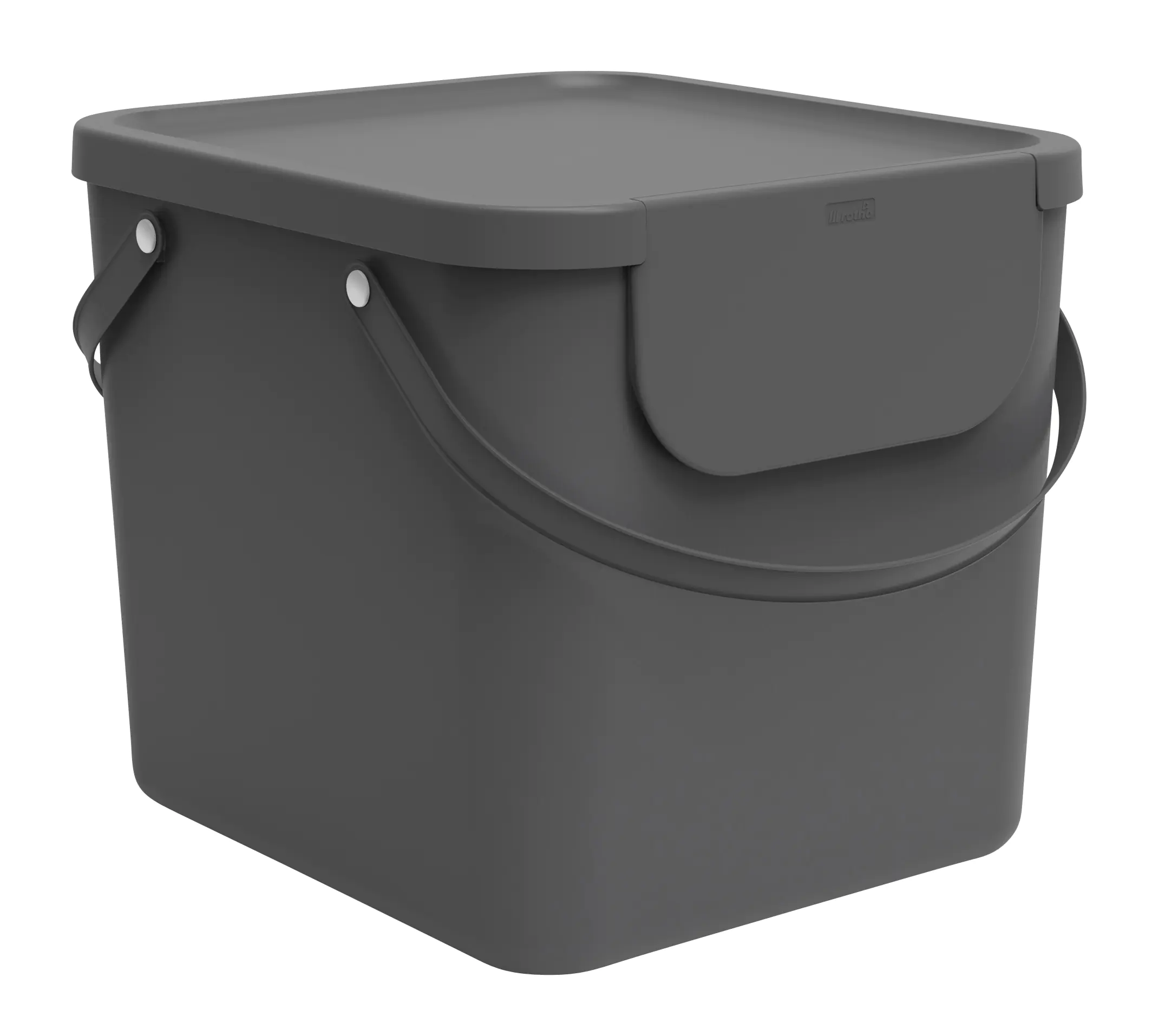 Rotho Mülltrennungssystem Albula 40 L anthrazit Recyclingbehälter