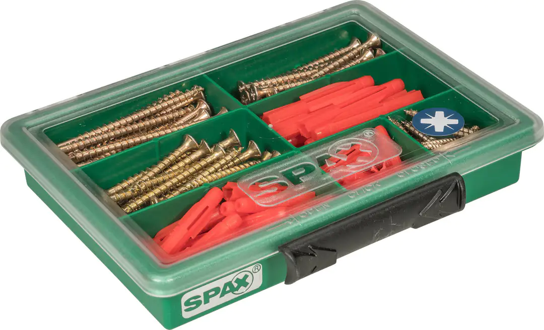 Spax Sortimentskasten 3.5 x 40 mm, 4.5 x (50, 60, 70) mm 130 Stück