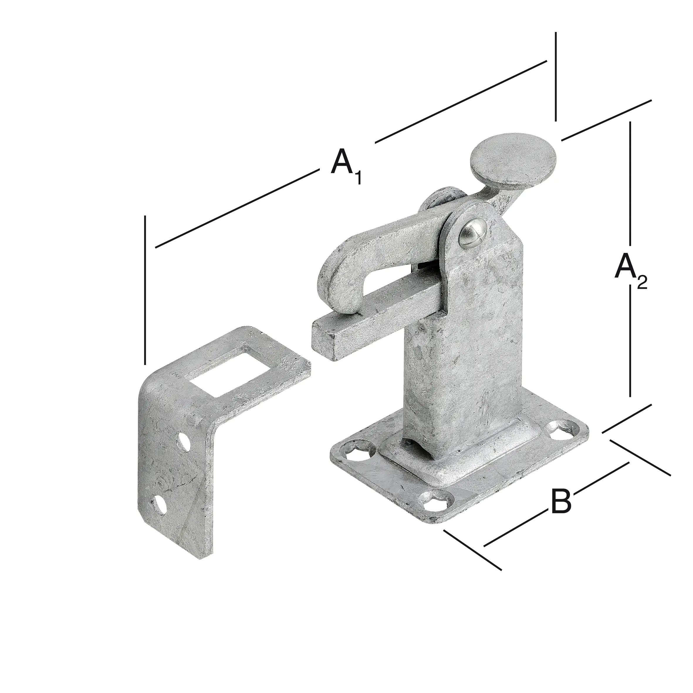 Vormann Torfeststeller feuerverzinkt 100/50 x 50 mm