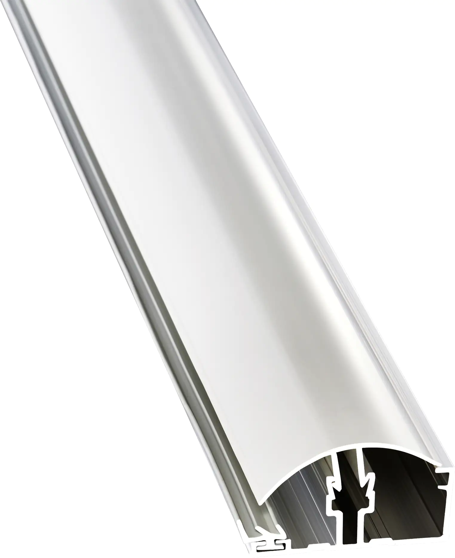 Gutta PVC Klemm-Randprofil 2000 mm weiß für 10, 16 mm Hohlkammerplatte