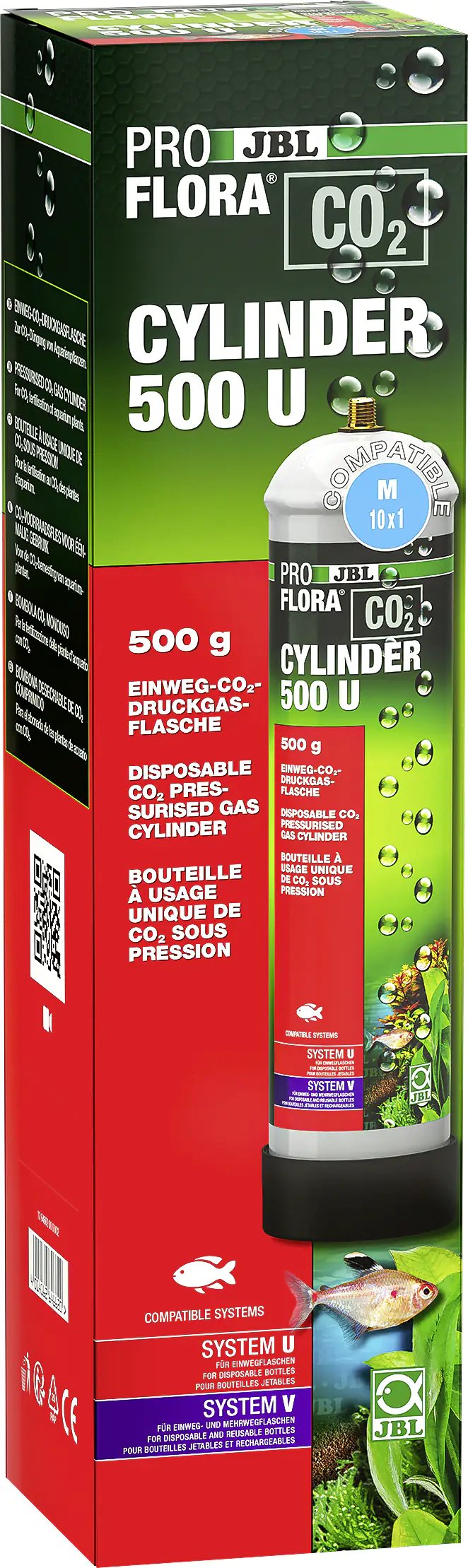 JBL Proflora CO2 Einwegflasche Cylinder 500 U befüllt mit 500 g CO2