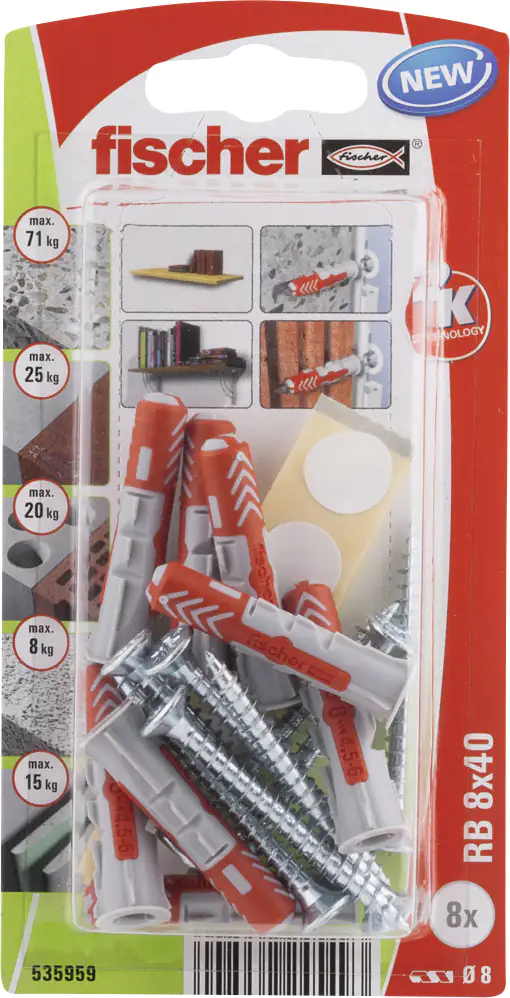 Fischer Regalbefestigung 8,0 x 40 mm