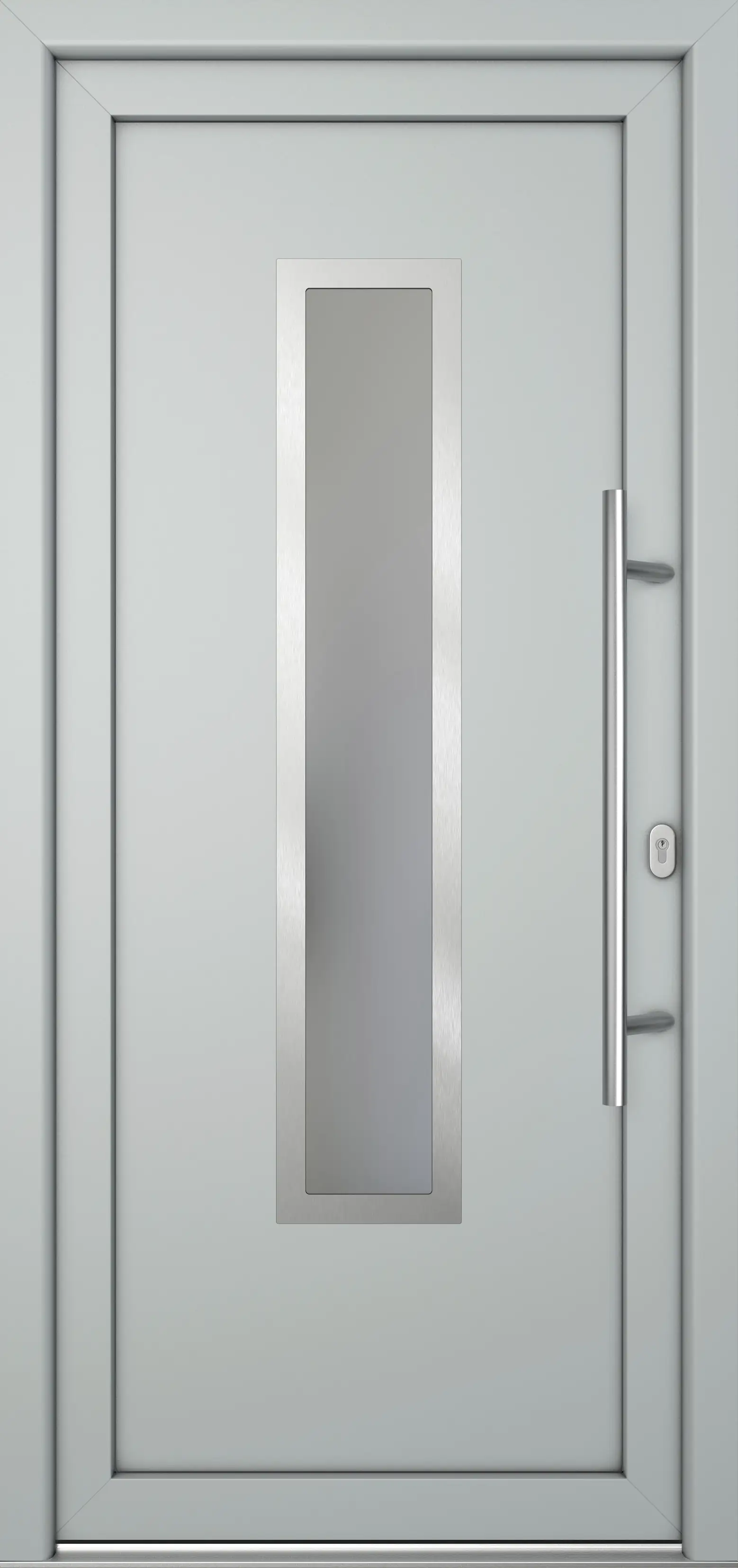 Meeth Haustür Signum Pro PVC Modell 32 98 x 208 cm DIN Rechts weiß/lichtgrau Meeth Haustür Signum Pro PVC Modell 32 98 x 208 cm DIN Rechts weiß/lichtgrau