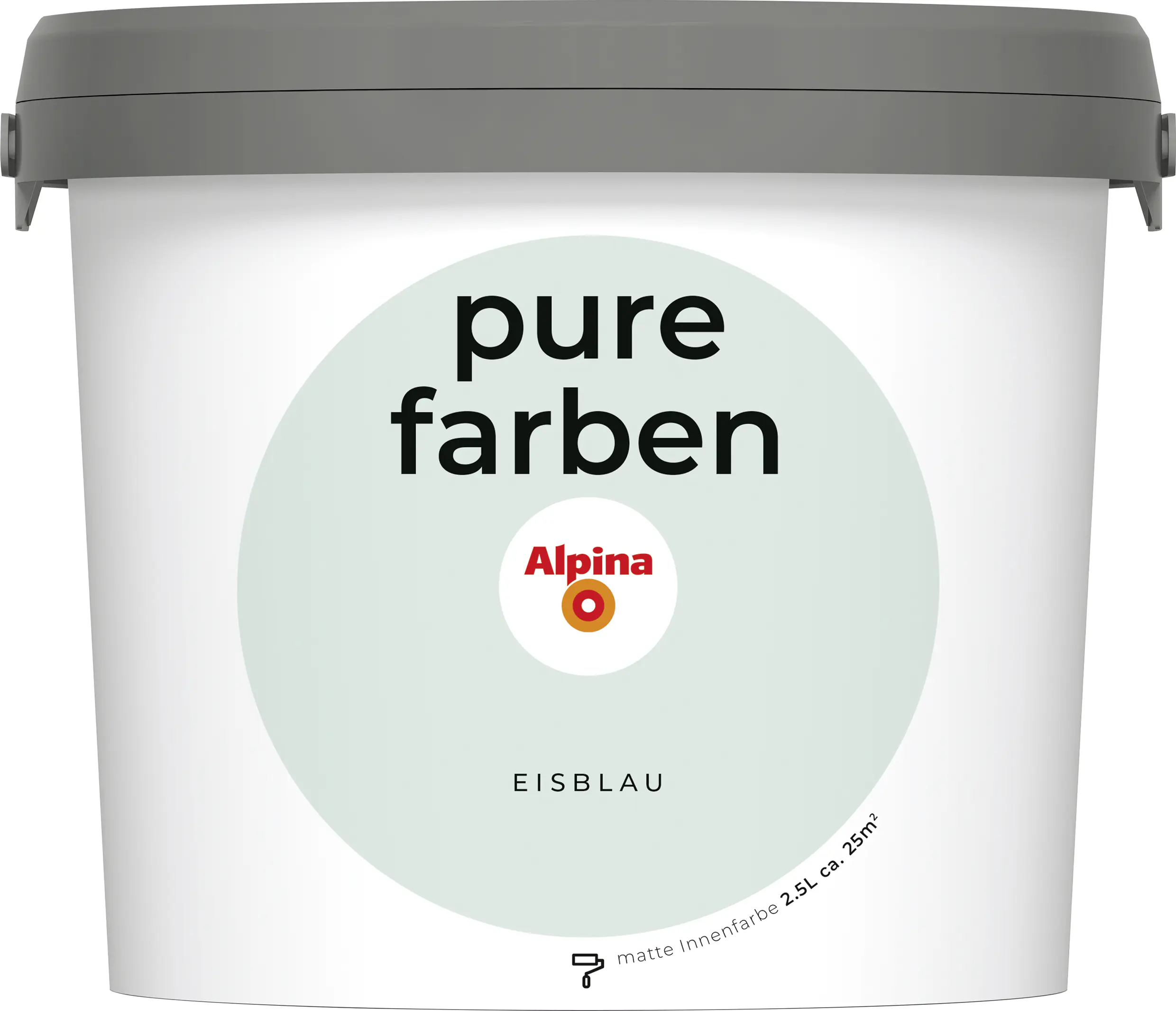 Alpina Pure Farben Wandfarbe eisblau 2,5 L