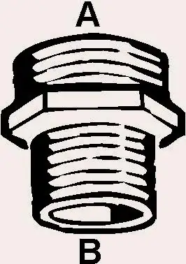 Cornat Reduziernippel messing verchromt 3/4" x 1/2" Außengewinde