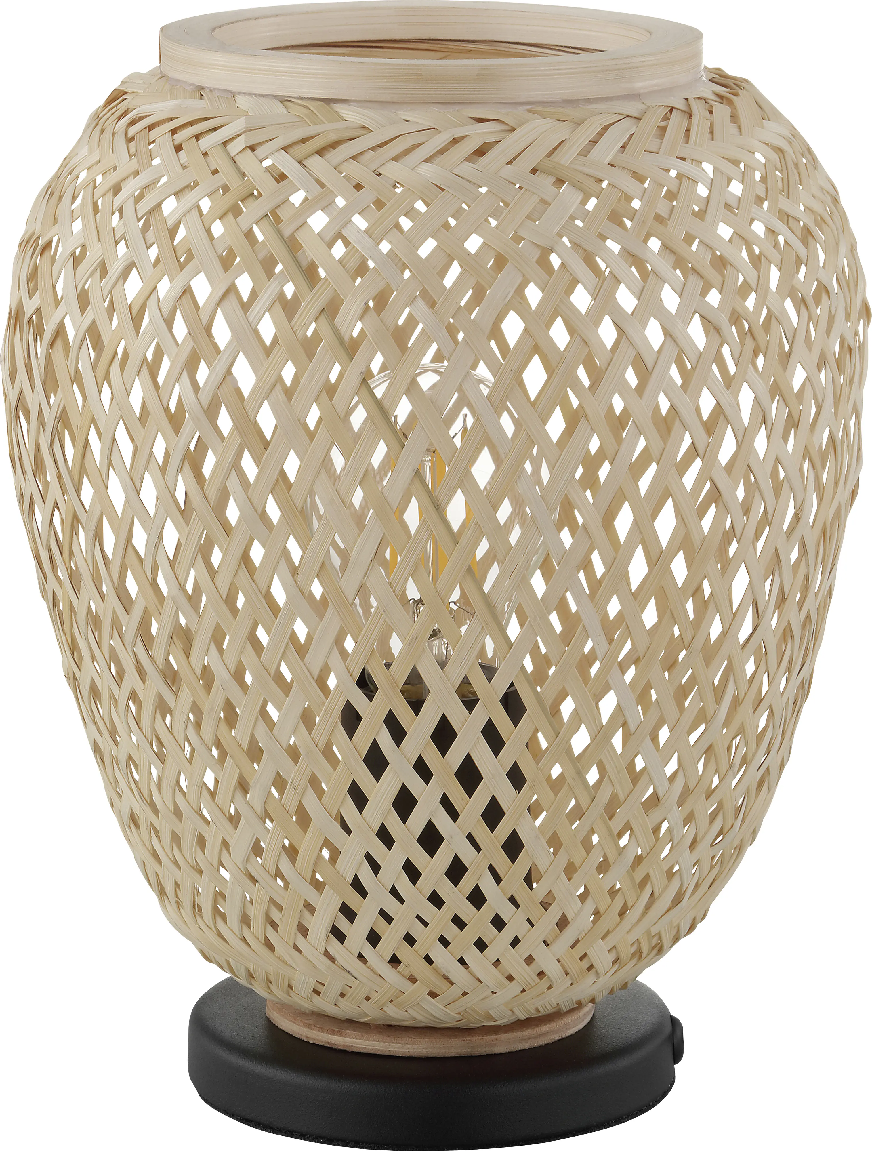 Eglo Tischleuchte Dembleby natur 25 x 20 cm E27