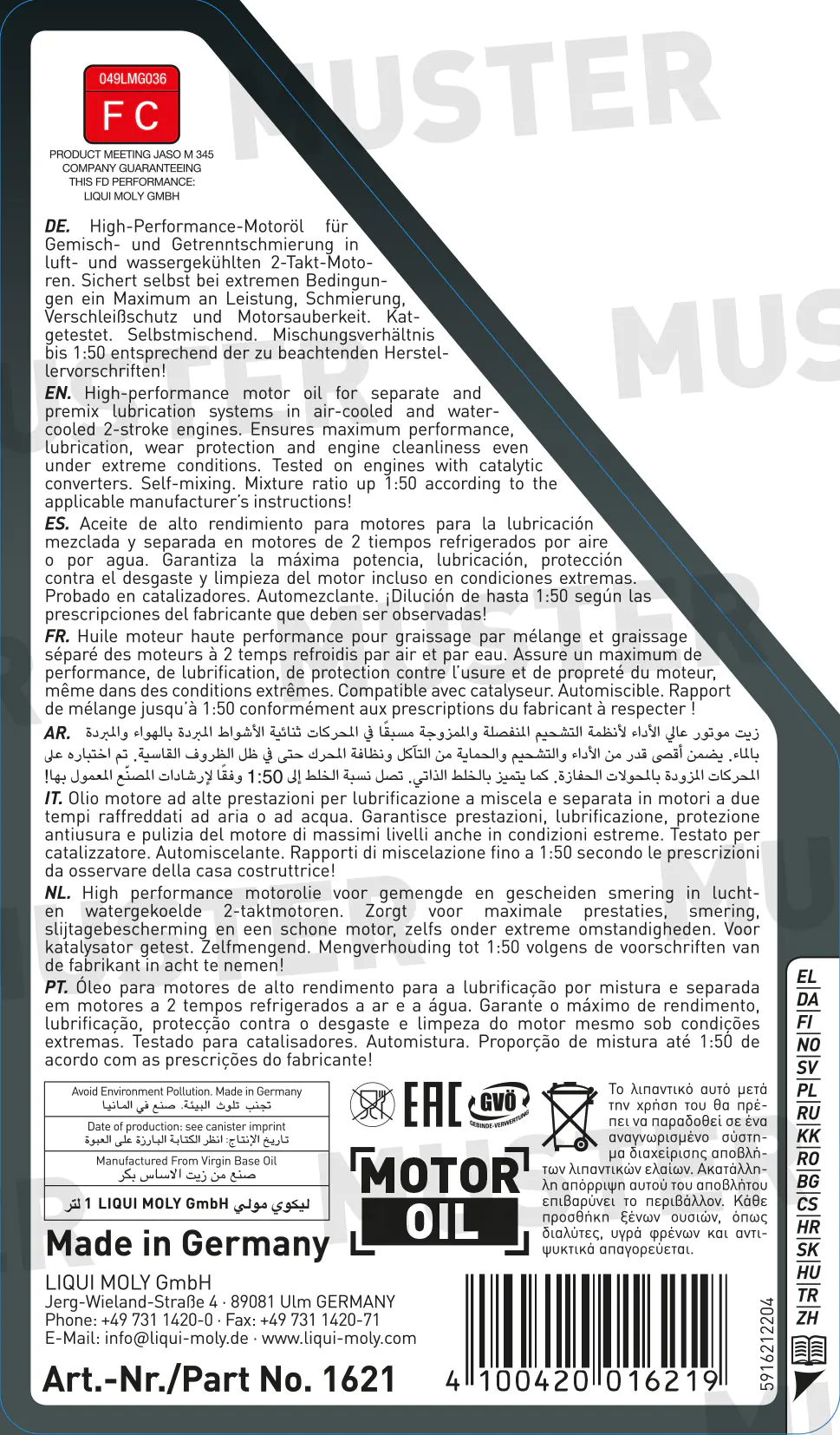 Liqui Moly 2-Takt Motoröl 2T Semisynth Scooter Street 1 L Liqui Moly 2-Takt Motoröl 2T Semisynth Scooter Street 1 L