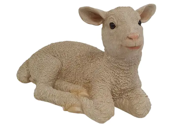 Dekofigur Lamm liegend 26 x 20 x 40 cm