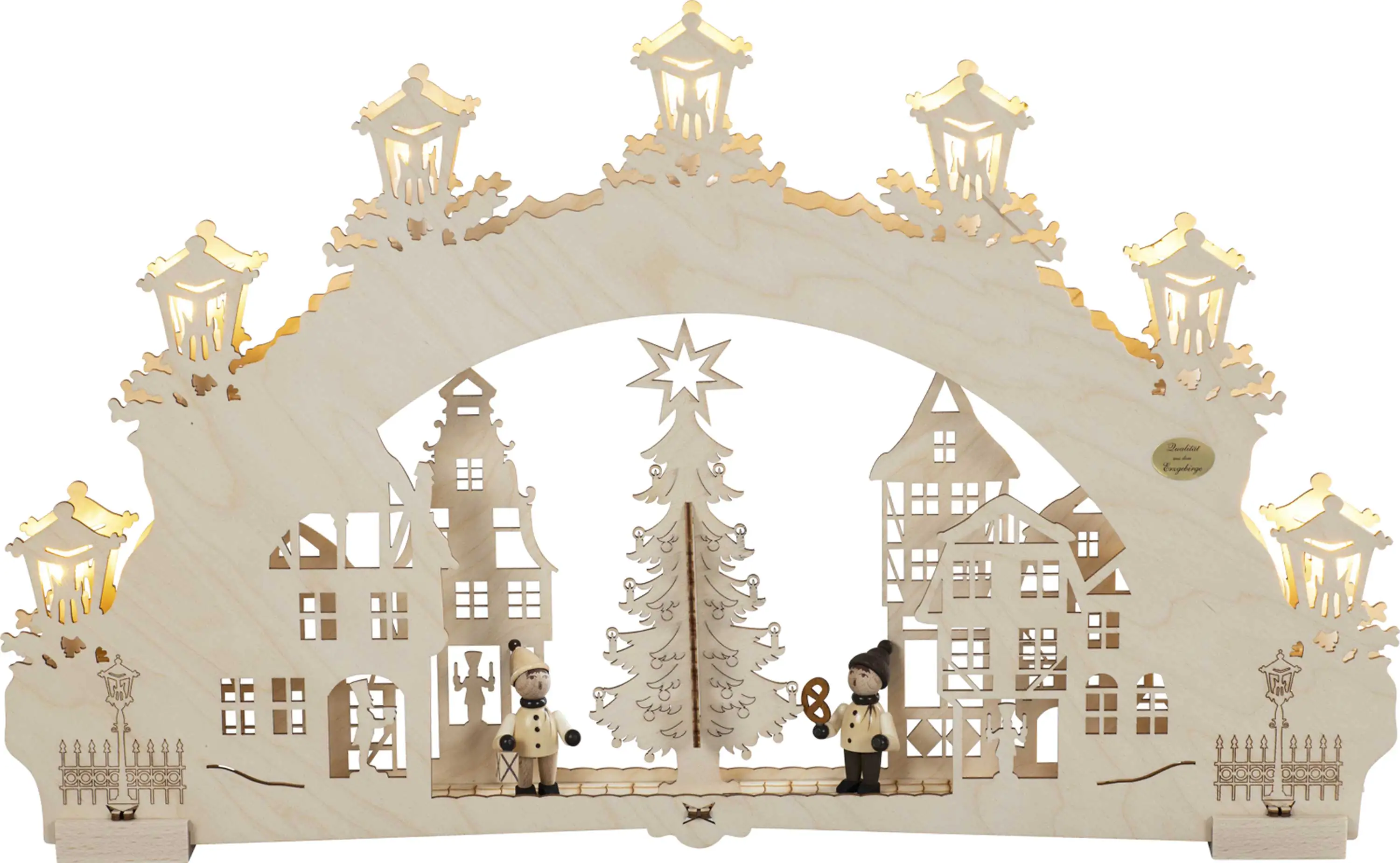 Saico Lichterbogen 3D Auf dem Weihnachtsmarkt 52 x 32 x 4,5 cm