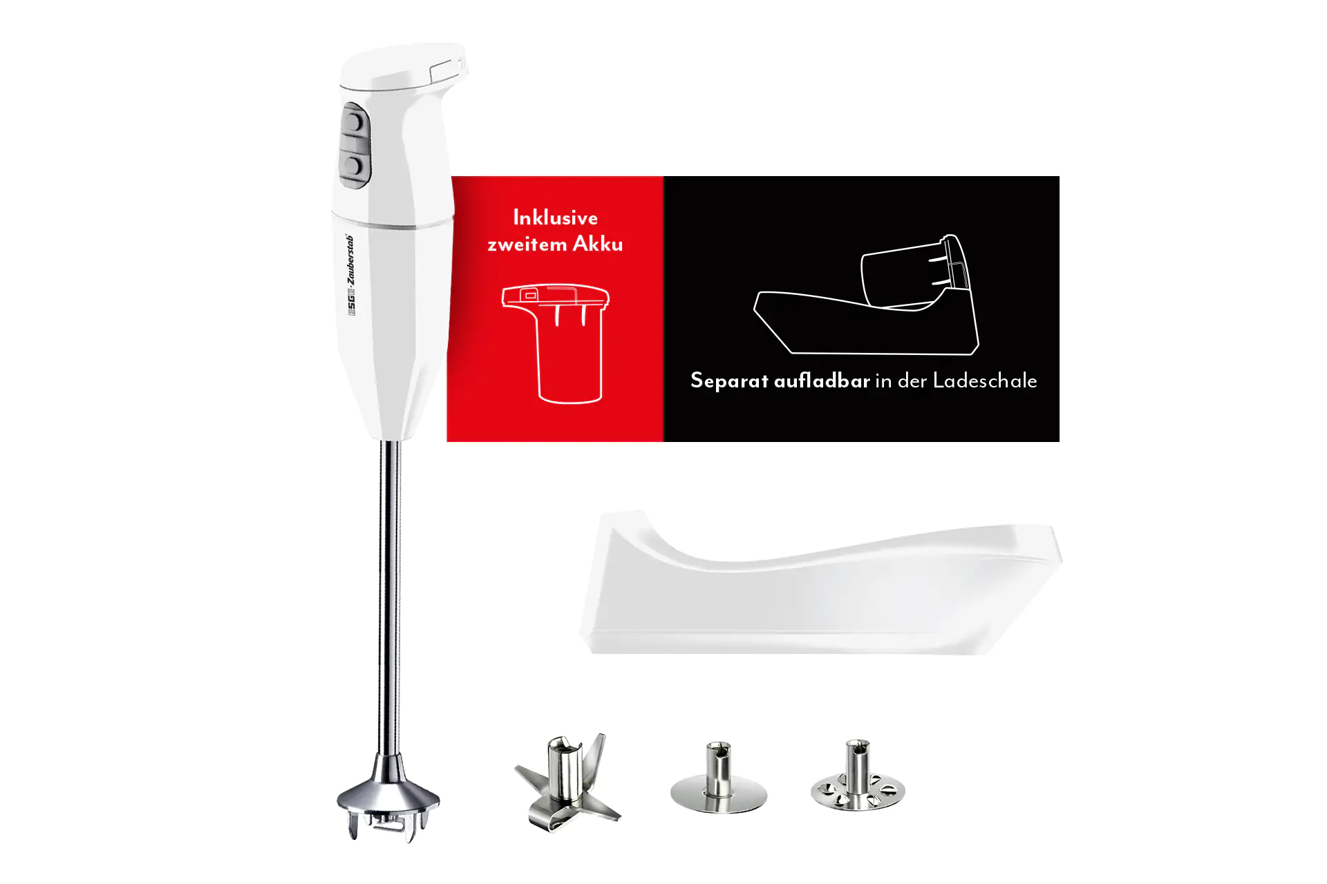 Esge Zauberstab Cordless weiß mit 2 Akkus