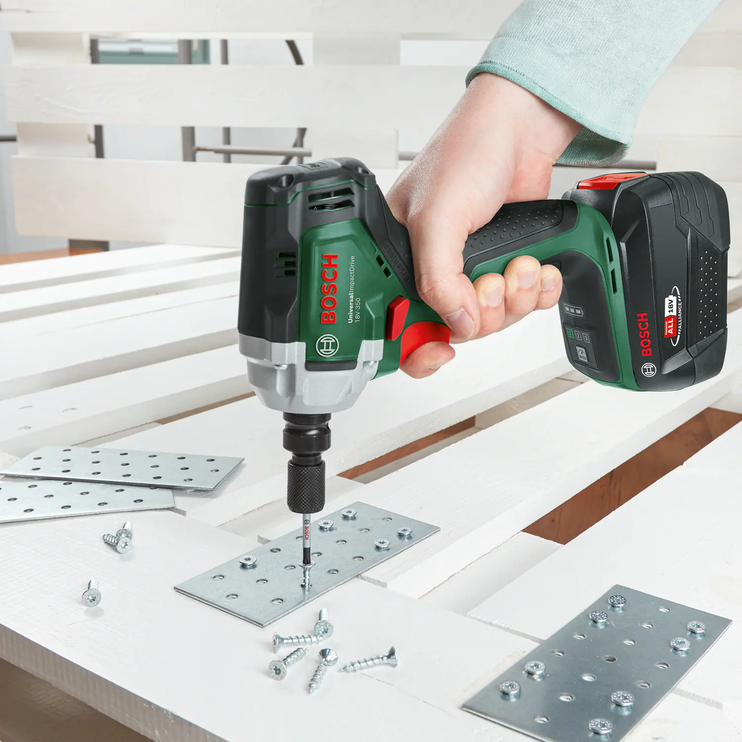 Bosch Akku-Drehschlagschrauber UniversalImpactDrive 18V-350 Solo Bosch Akku-Drehschlagschrauber UniversalImpactDrive 18V-350 Solo