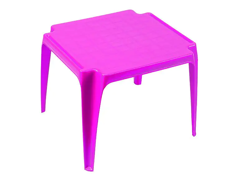 Progarden Kinder-Stapeltisch 50 x 50 cm, Höhe 44 cm, quadratisch, pink Progarden Kinder-Stapeltisch 50 x 50 cm, Höhe 44 cm, quadratisch, pink