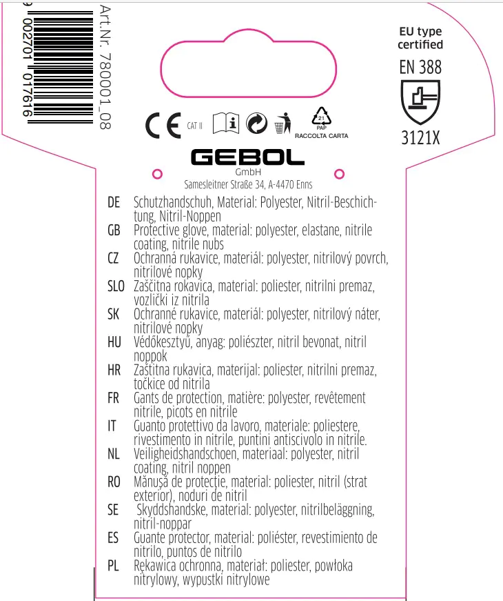 Gebol Handschuh Crocus  