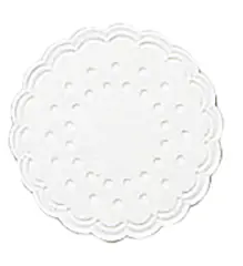 Duni Untersetzer Bio weiß Ø 8 cm - 25 Stk.