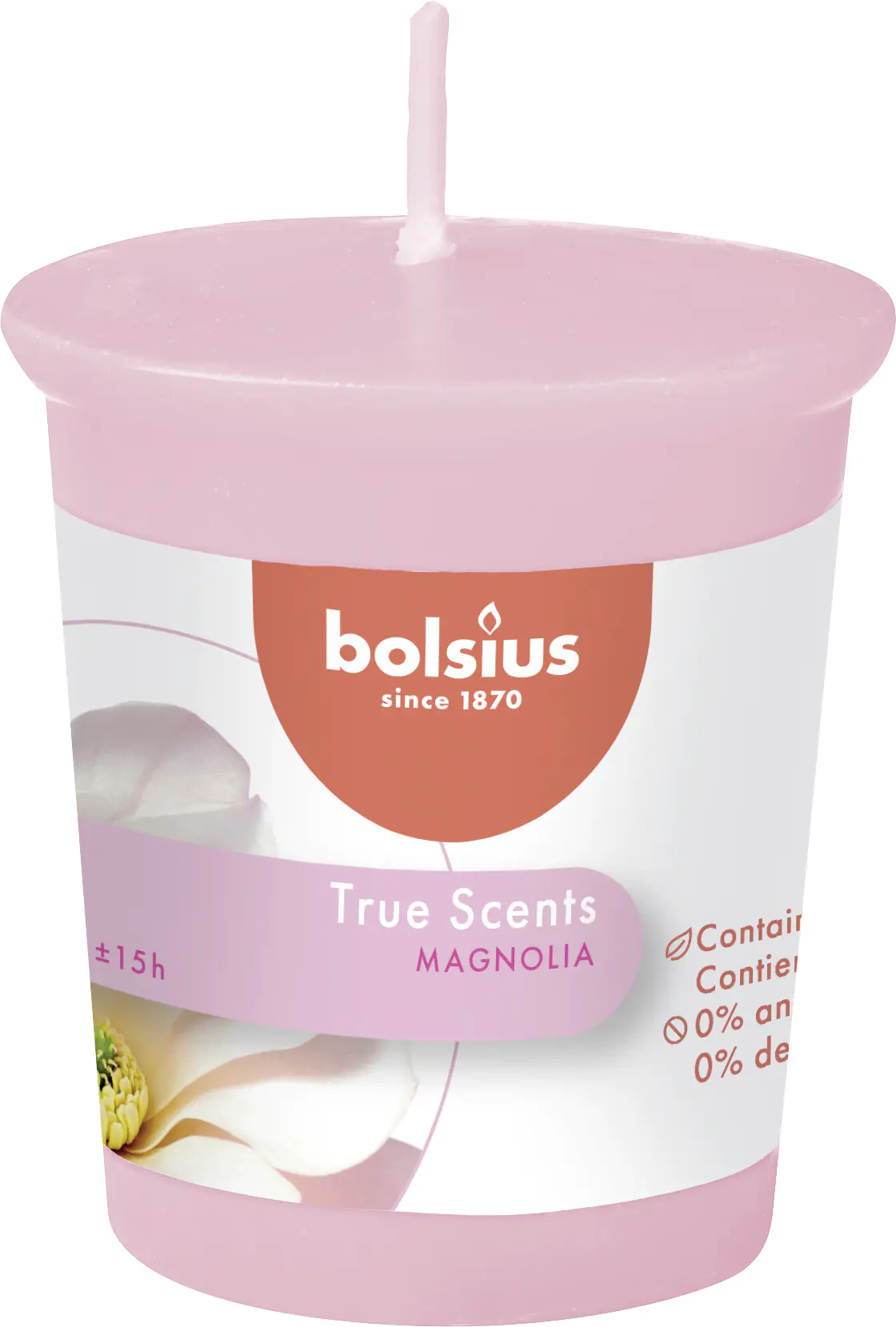 Bolsius Duftkerze Magnolie, Höhe 5,3 cm, Ø 4,5 cm Bolsius Duftkerze Magnolie, Höhe 5,3 cm, Ø 4,5 cm