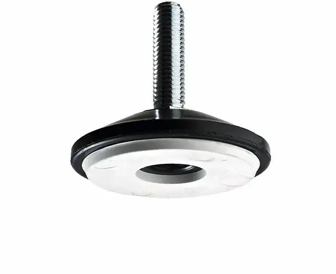 Hettich Möbelfuß mit Rutschstopp M10 x 30 mm Stahl/Kunststoff, 2 Stück Hettich Möbelfuß mit Rutschstopp M10 x 30 mm Stahl/Kunststoff, 2 Stück