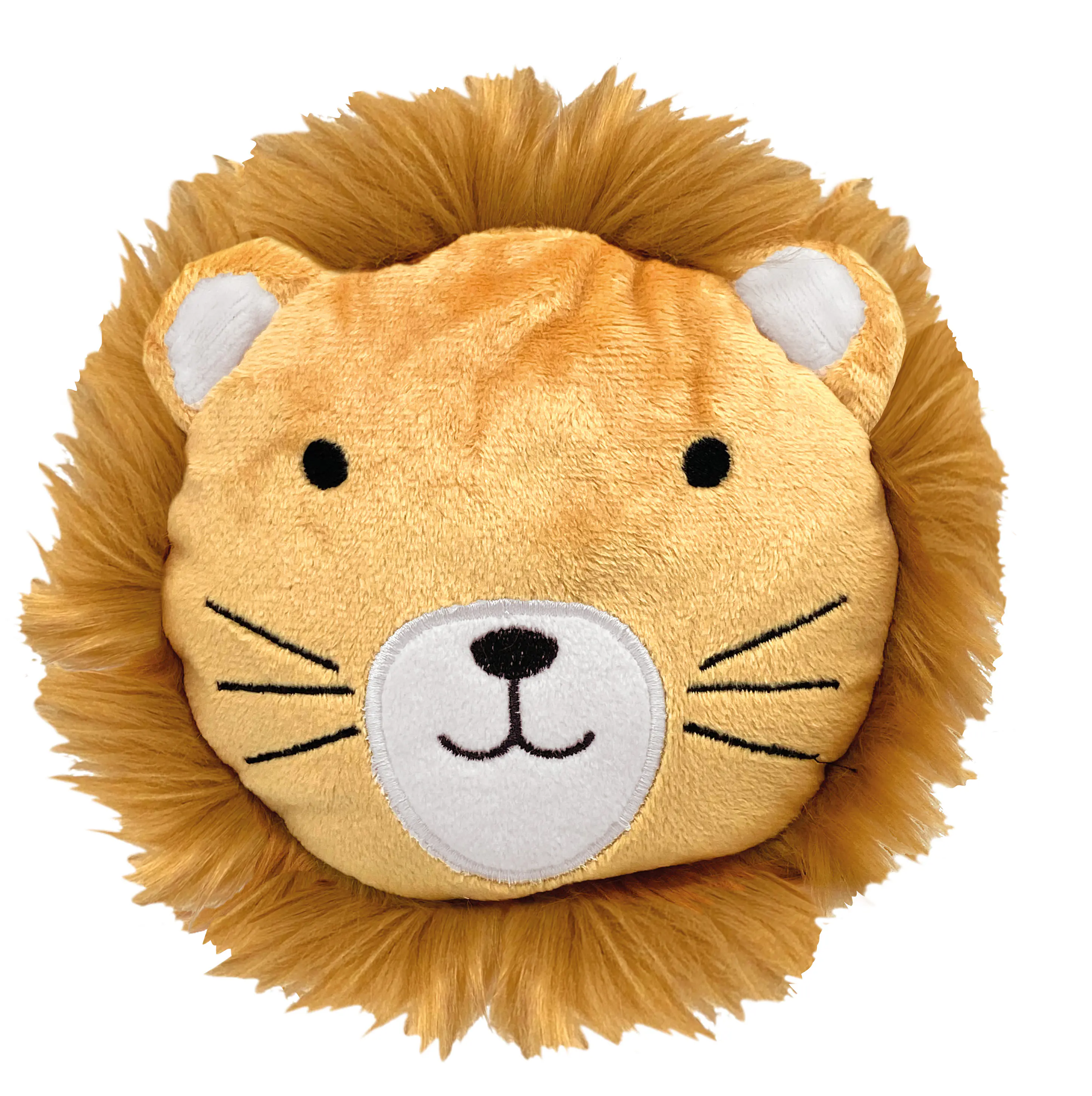 Aumüller Katzenspielzeug Cordkissen Löwe Leo mit Baldrian 17 cm braun