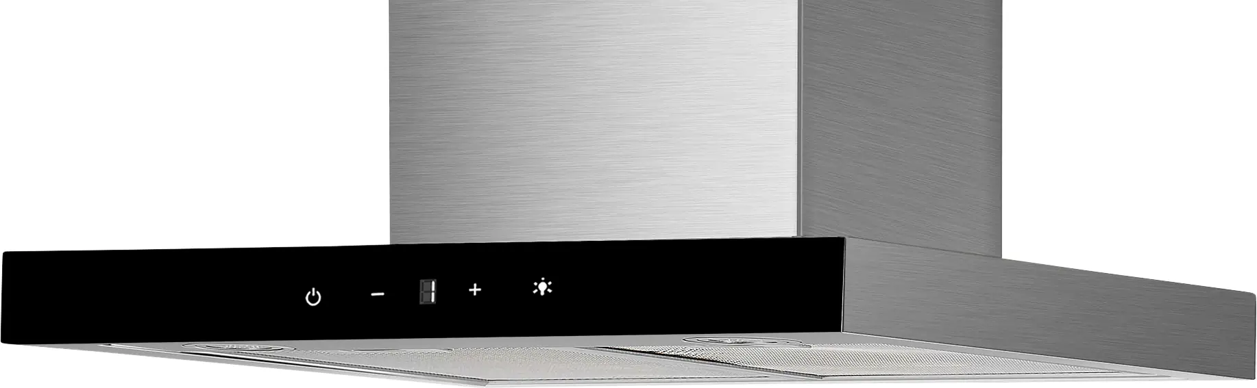 Respekta Dunstabzugshaube Edelstahl mit Glasfront 60 cm