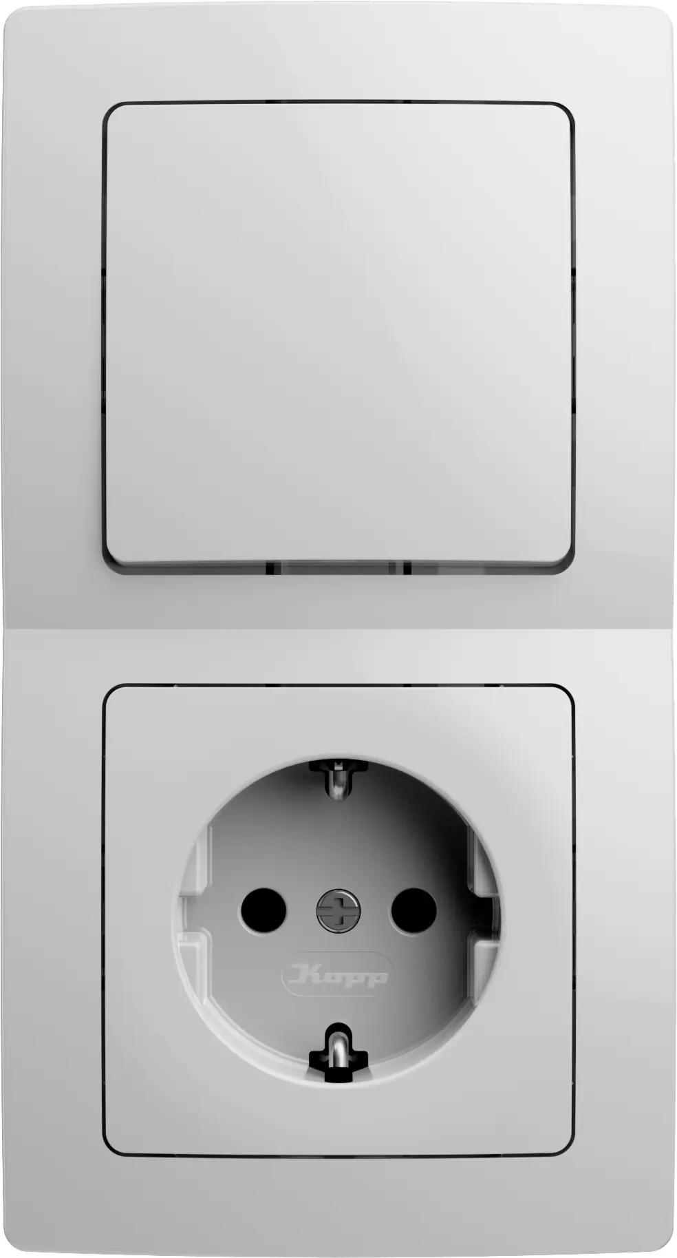 Kopp Schalter- Rahmen- & Steckdosen-Set Paris Sparpaket arktikweiß 15 Stück 990065007