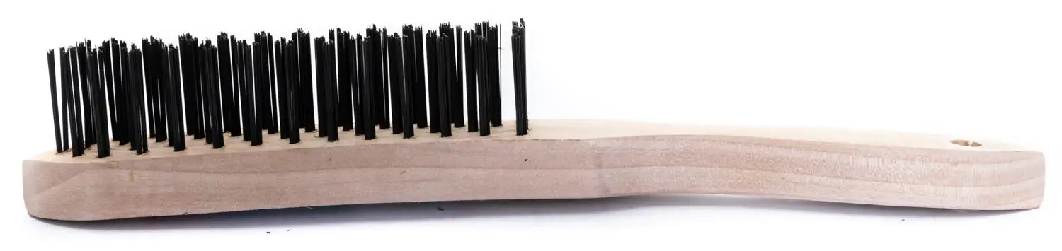 TrendLine Drahtbürste Stahl 4-reihig Holzgriff TrendLine Drahtbürste Stahl 4-reihig Holzgriff