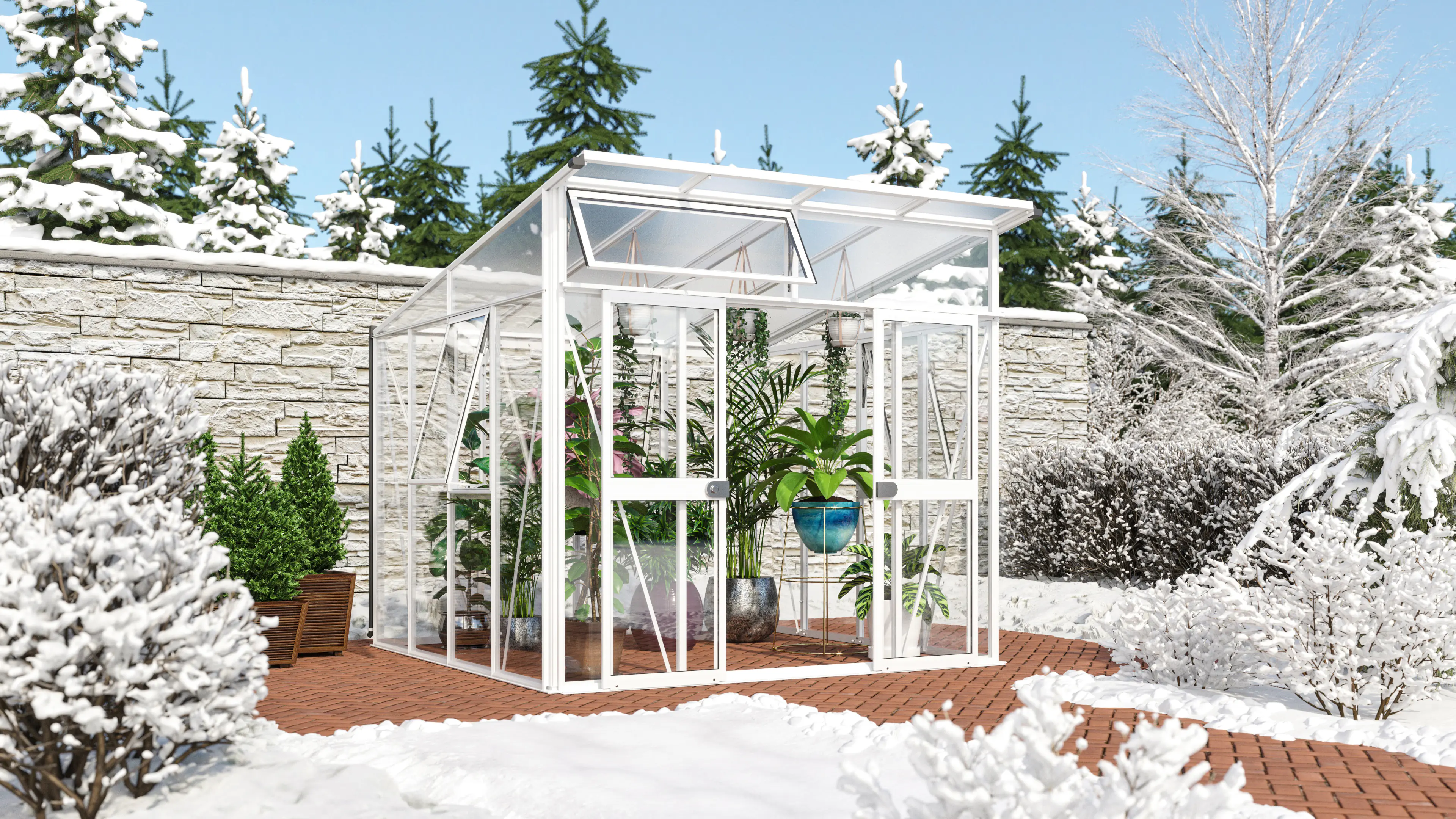 Vitavia Gewächshaus Aura 7800 275 x 270 cm 3 mm Sicherheitsglas 10 mm HKP