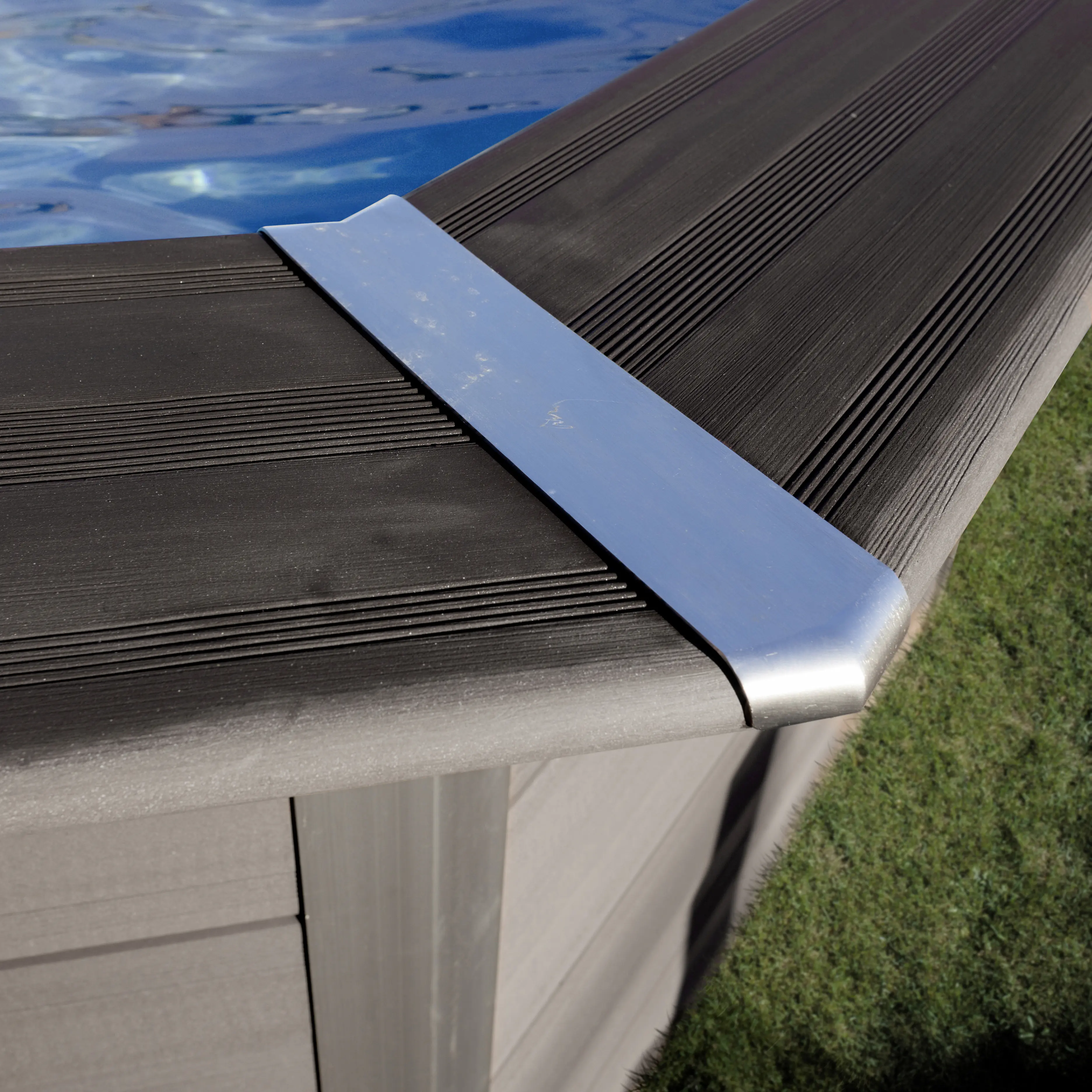 Gre Composite Pool oval grau 524 x 386 x 124 cm