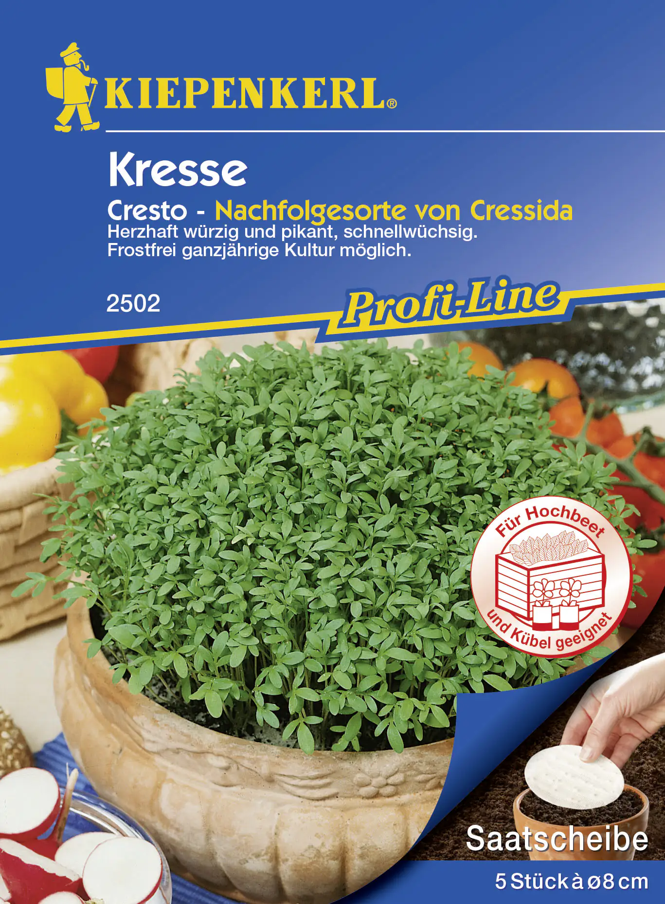 4000159175020 Kiepenkerl Kresse Cresto - 5 Saatscheiben
