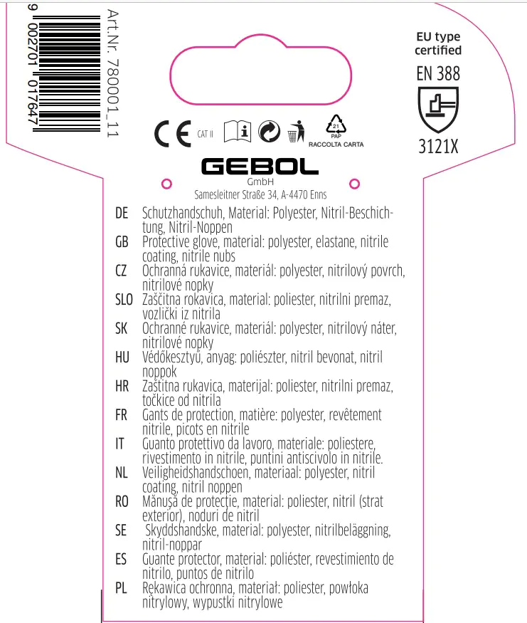 Gebol Handschuh Crocus  