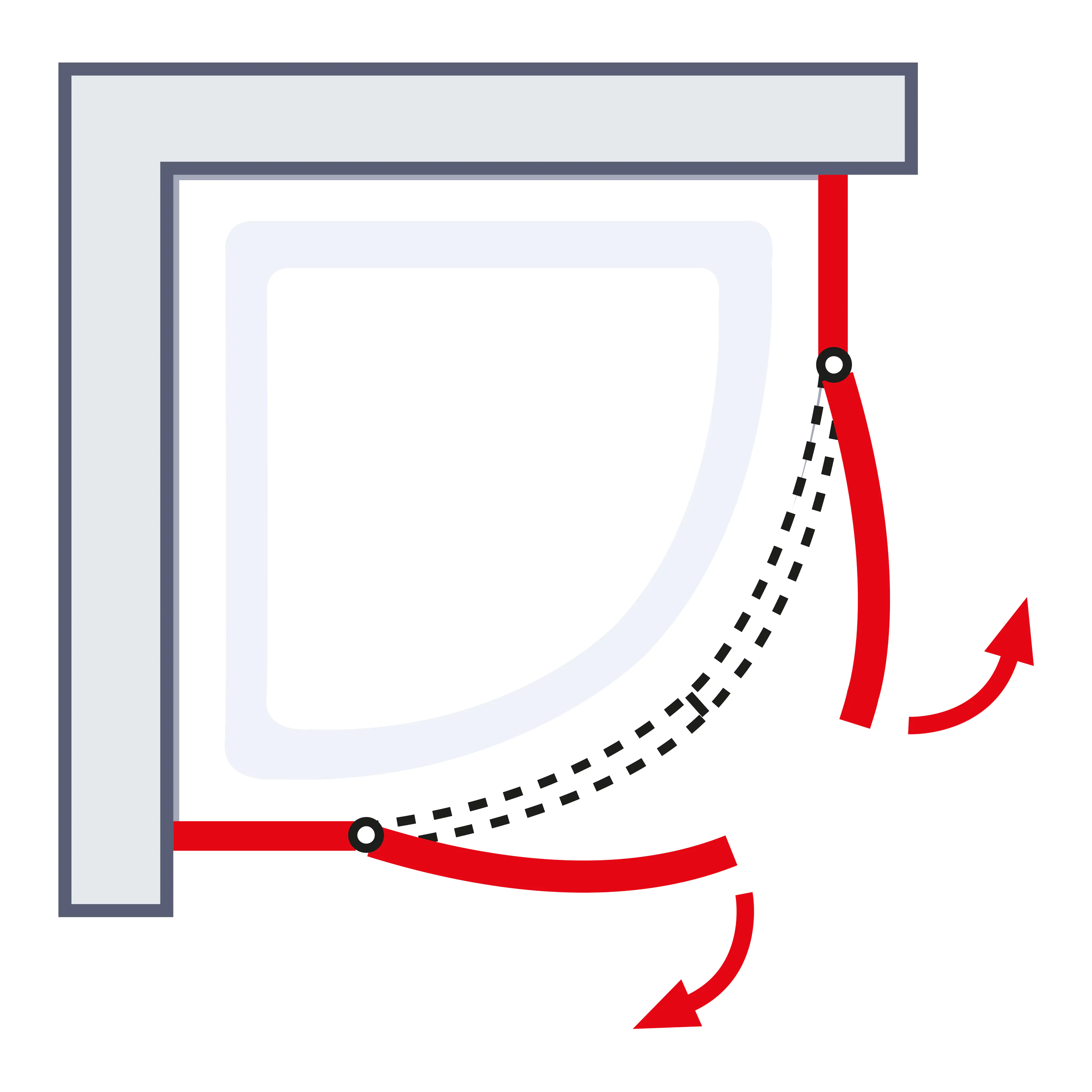 Schulte Runddusche 90 x 90 x 192 cm Alexa Style 2.0