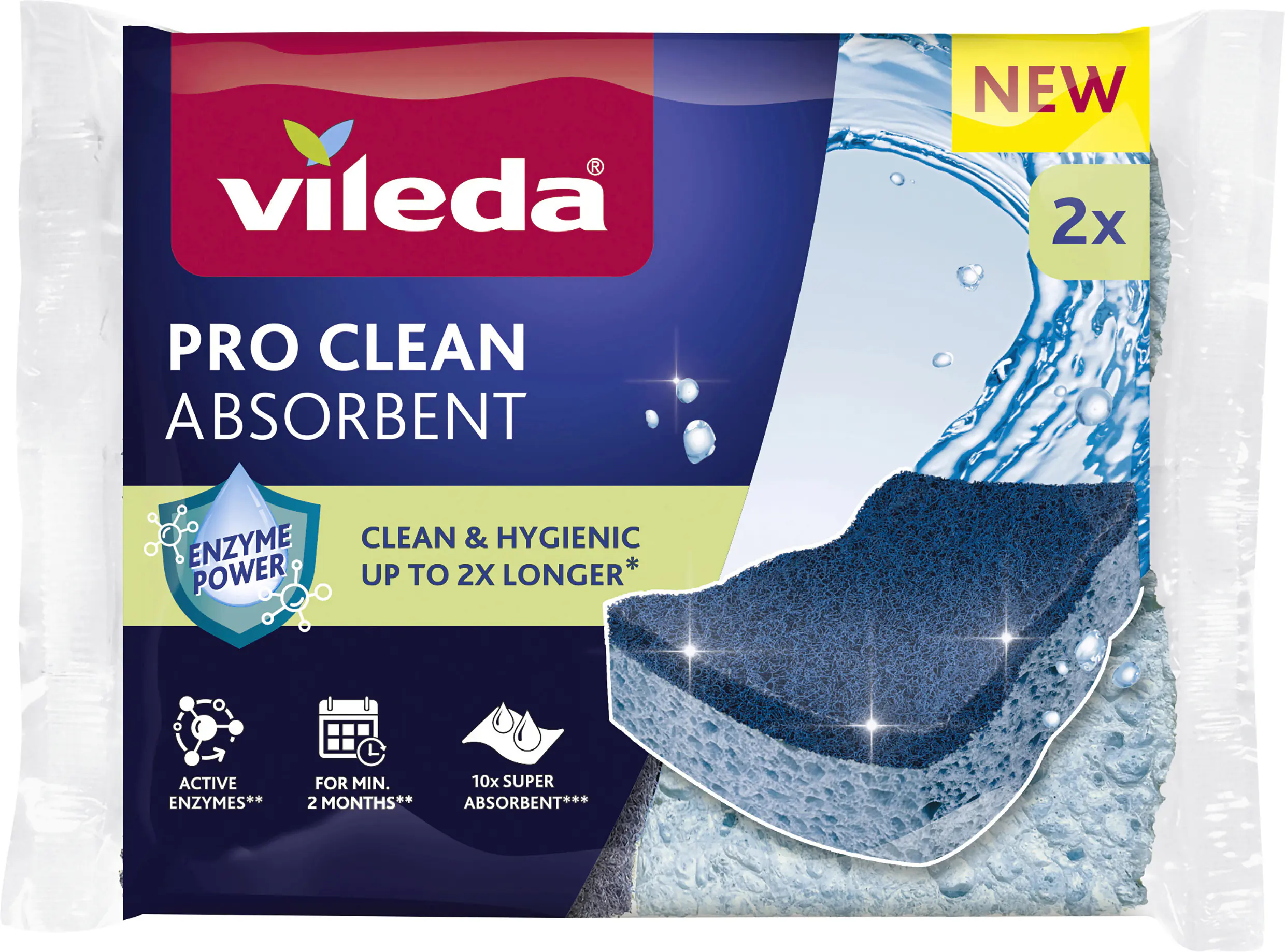 Vileda Viskose Topfreiniger Pro Clean 2er Pack
