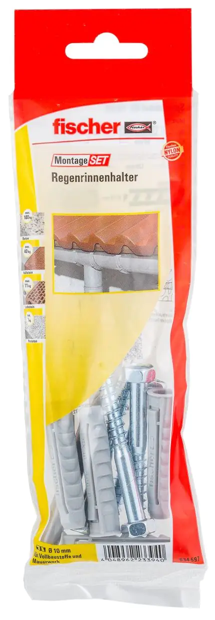 Fischer Montage-Set Regenrinnenhalter Fischer Montage-Set Regenrinnenhalter
