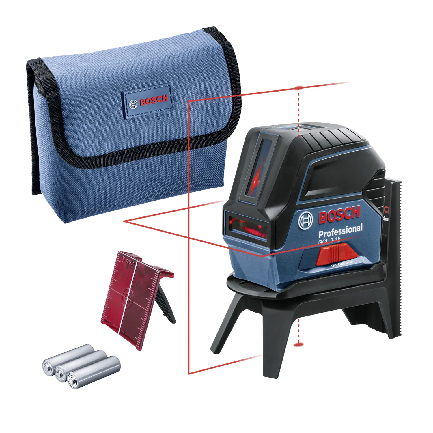 Bosch Professional Kombilaser GCL 2-15 15 m Laserklasse 2