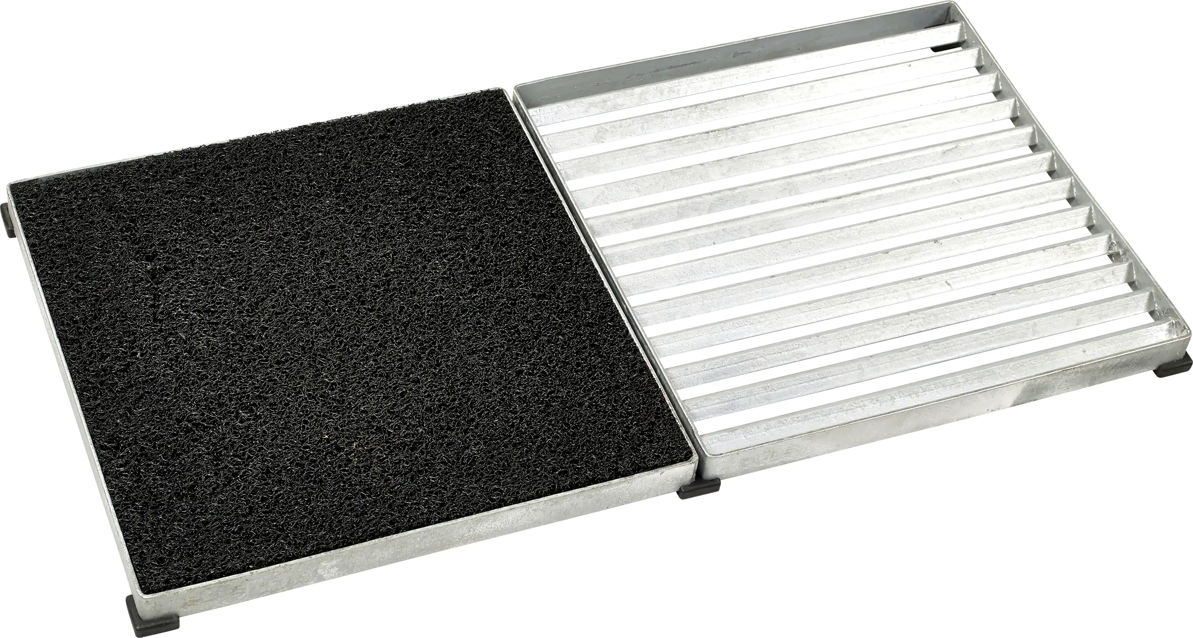 Plus Fußabtreter Cubic 40 x 80 cm mit Rahmen, Rost & Kunststoffmatte Plus Fußabtreter Cubic 40 x 80 cm mit Rahmen, Rost & Kunststoffmatte