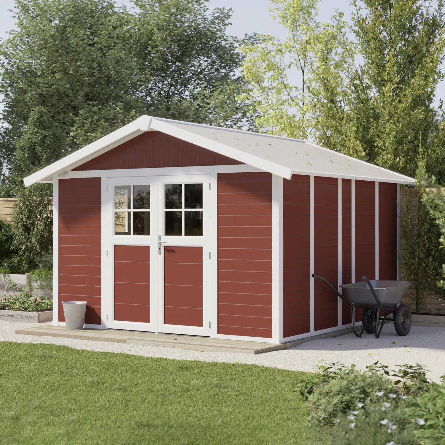 Grosfillex Gartenhaus Deco H 11 370 x 407 cm (inkl. Dachüberstand)