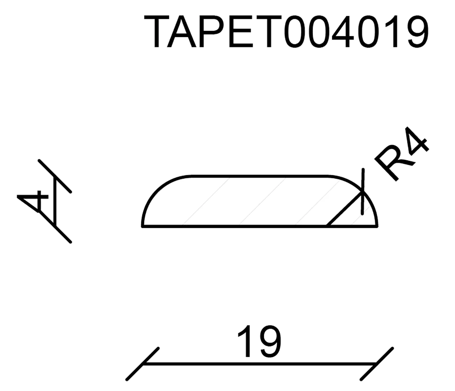FN Neuhofer Tapetenleiste 100 cm 19 x 4 mm Fichte oder Kiefer