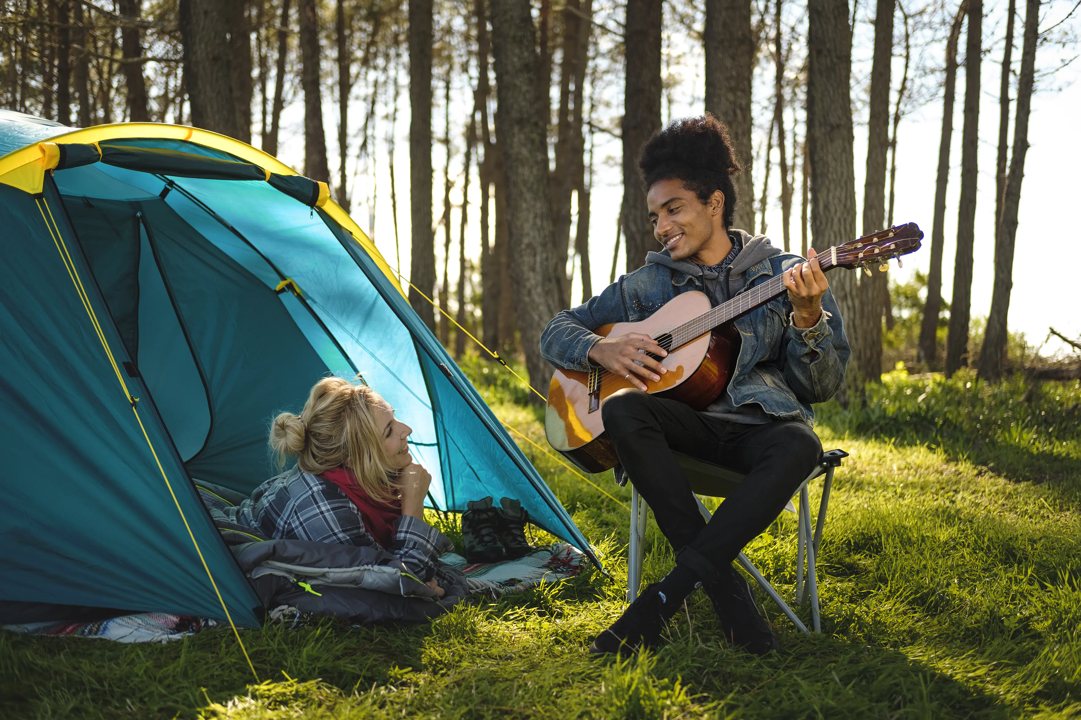 Bestway 4-Personen-Zelt Active Ridge 4 grün-gelb 310 x 240 x 130 cm 