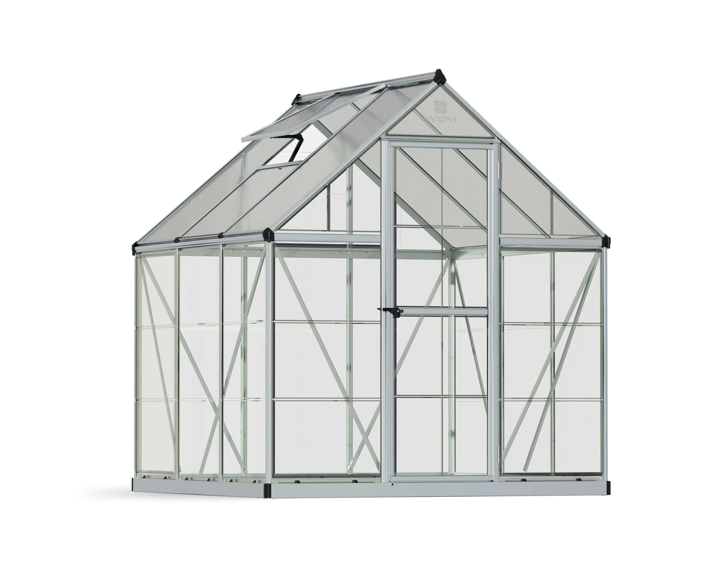 Canopia Gewächshaus Hybrid 6X6 silber 185 x 186 x 208 cm